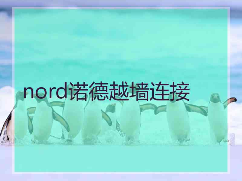 nord诺德越墙连接