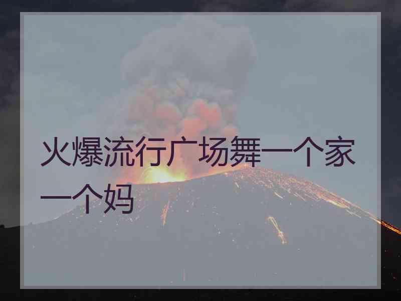 火爆流行广场舞一个家一个妈