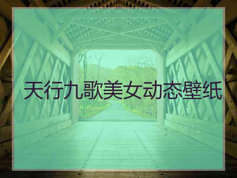 天行九歌美女动态壁纸