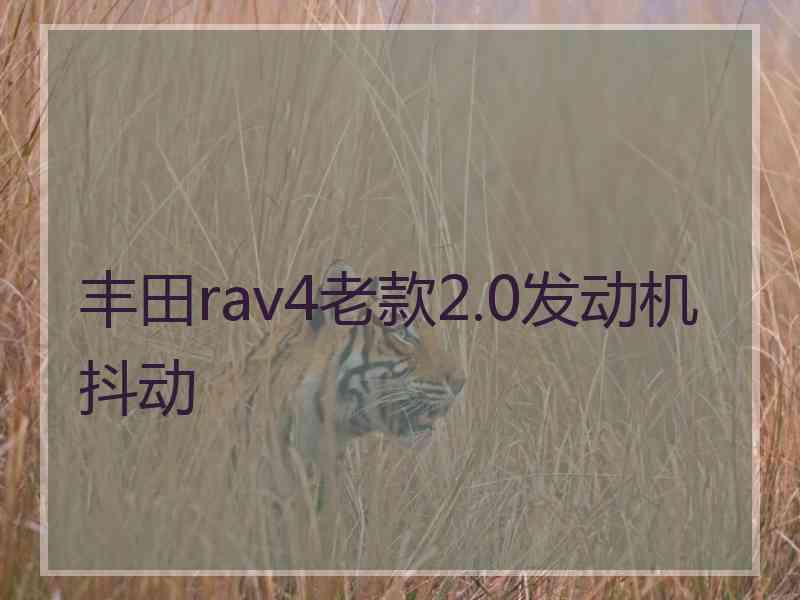 丰田rav4老款2.0发动机抖动