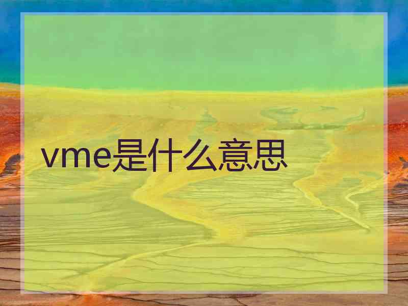 vme是什么意思