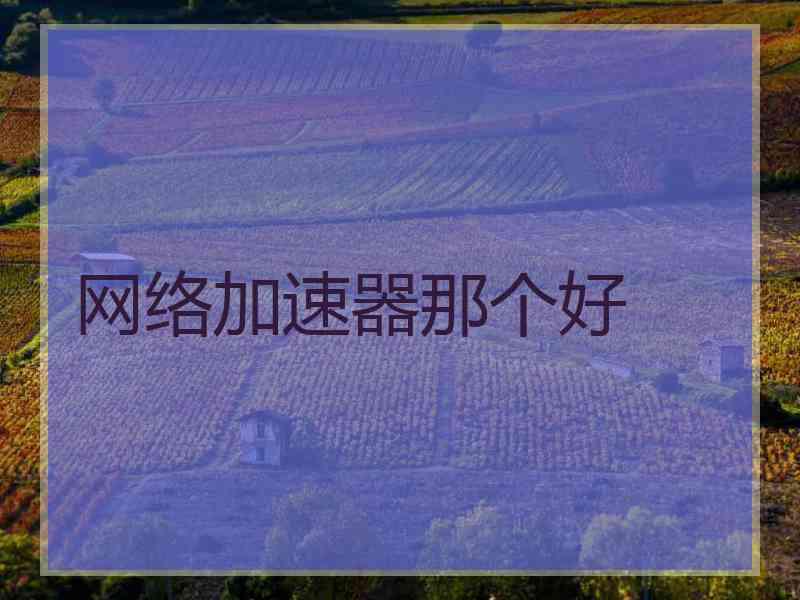 网络加速器那个好