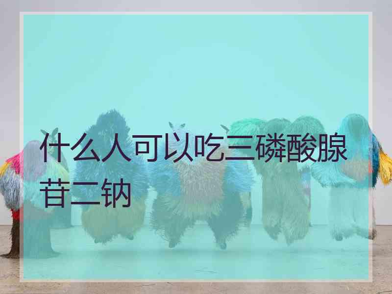 什么人可以吃三磷酸腺苷二钠