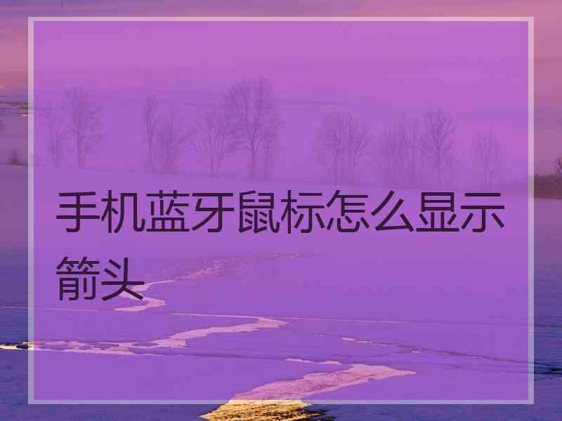 手机蓝牙鼠标怎么显示箭头