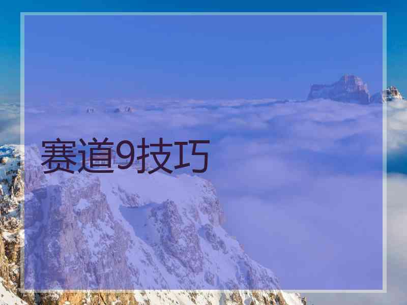 赛道9技巧