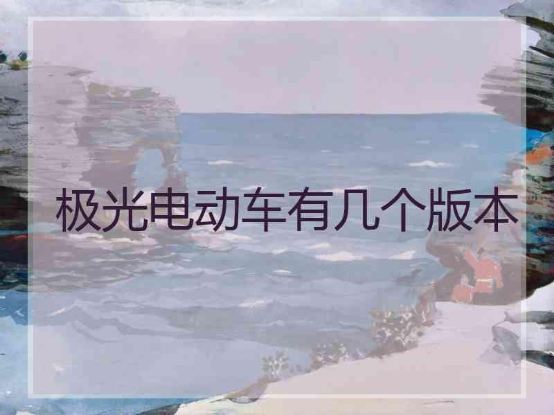 极光电动车有几个版本