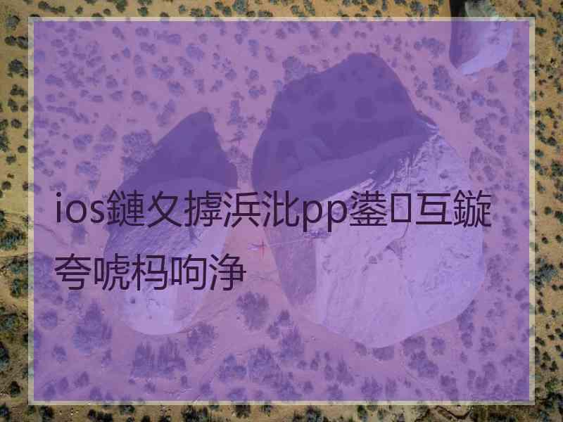 ios鏈夊摢浜沘pp鍙互鏇夸唬杩呴浄
