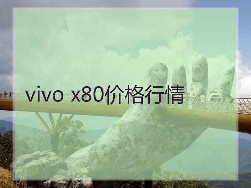 vivo x80价格行情
