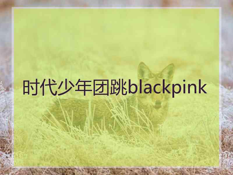 时代少年团跳blackpink