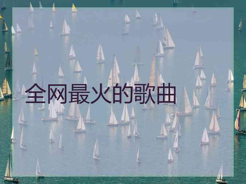 全网最火的歌曲