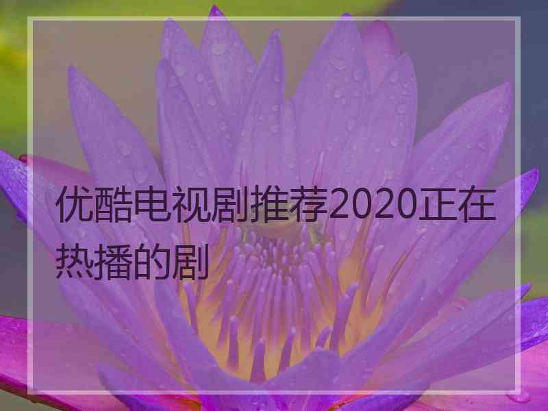 优酷电视剧推荐2020正在热播的剧