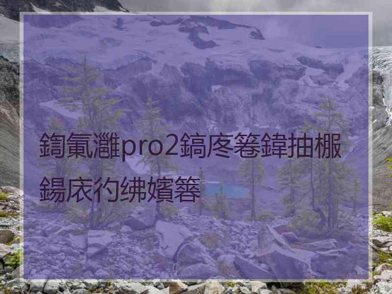 鍧氭灉pro2鎬庝箞鍏抽棴鍚庡彴绋嬪簭