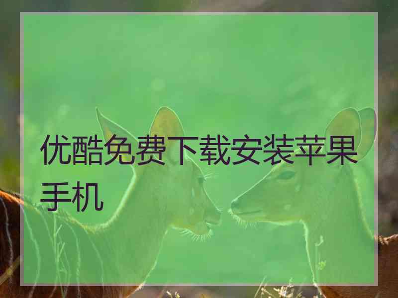 优酷免费下载安装苹果手机