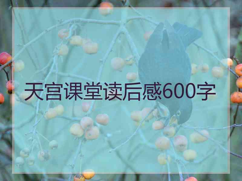 天宫课堂读后感600字