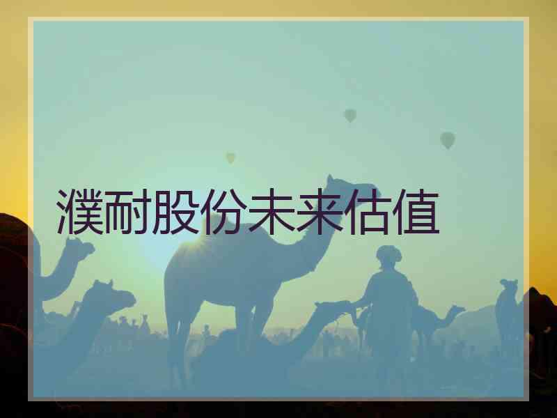 濮耐股份未来估值