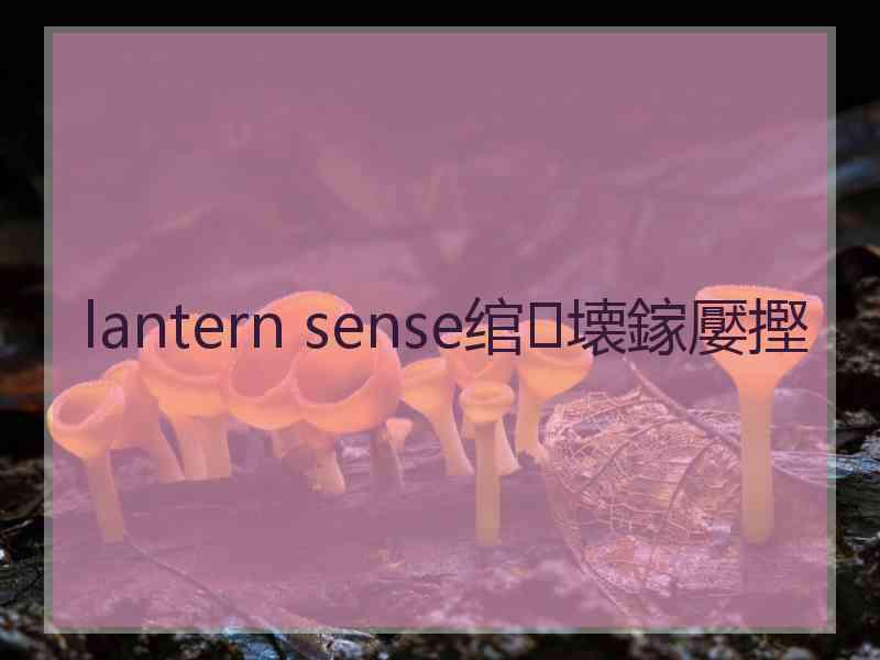 lantern sense绾㈣壊鎵嬮摼