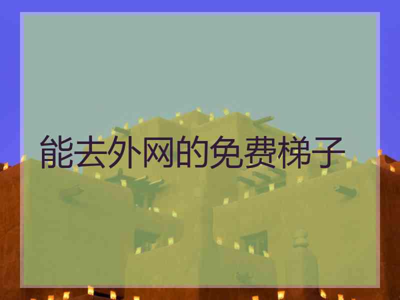 能去外网的免费梯子