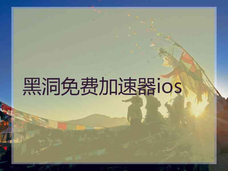 黑洞免费加速器ios