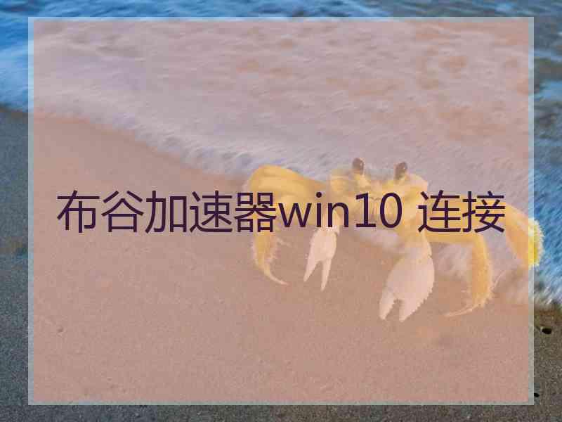 布谷加速器win10 连接