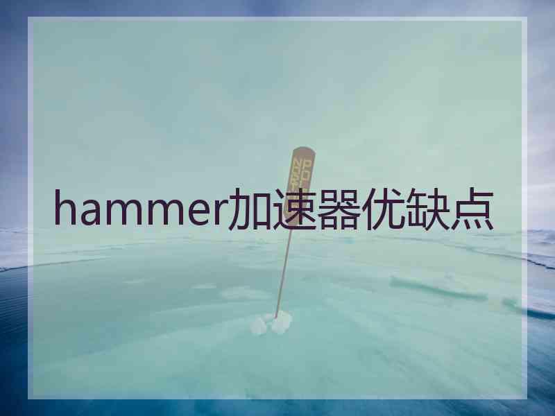 hammer加速器优缺点
