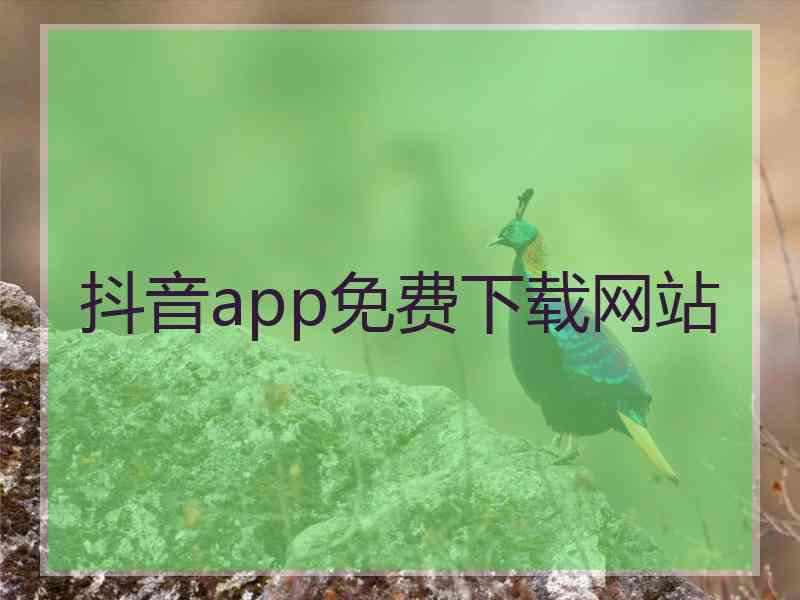 抖音app免费下载网站