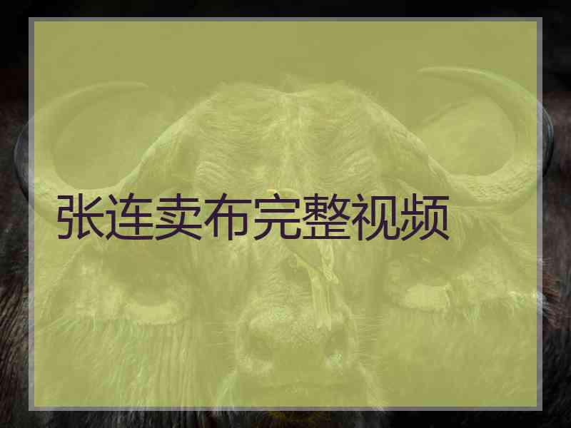 张连卖布完整视频