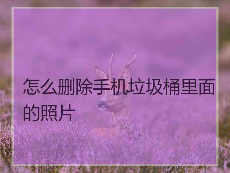 怎么删除手机垃圾桶里面的照片