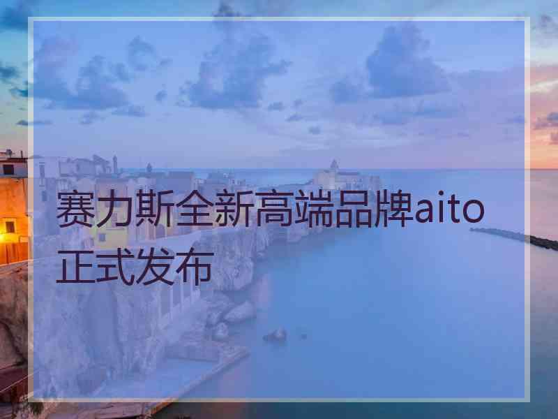 赛力斯全新高端品牌aito正式发布