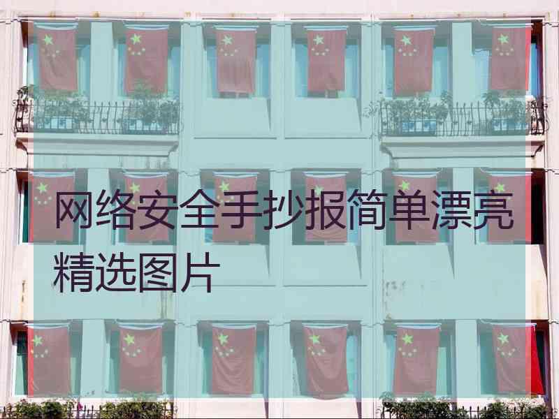 网络安全手抄报简单漂亮精选图片