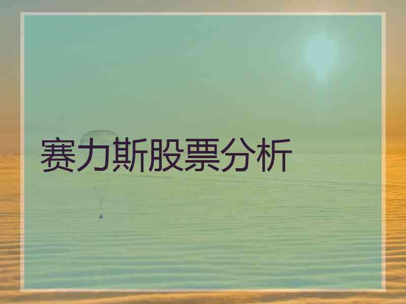赛力斯股票分析