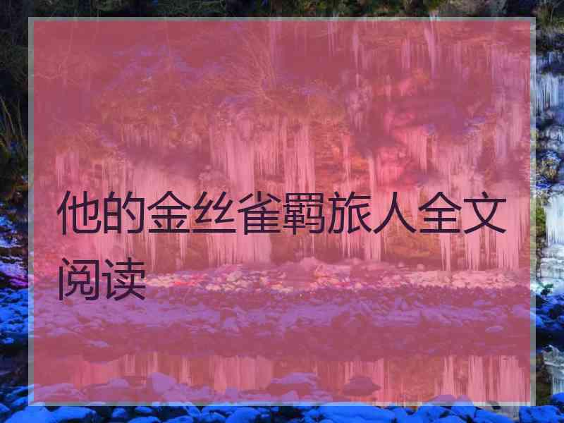 他的金丝雀羁旅人全文阅读