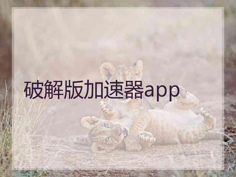 破解版加速器app