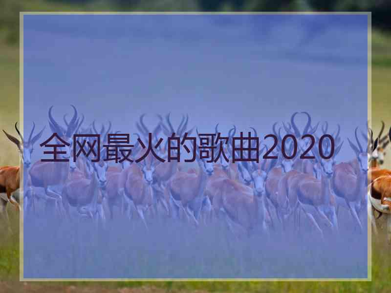 全网最火的歌曲2020