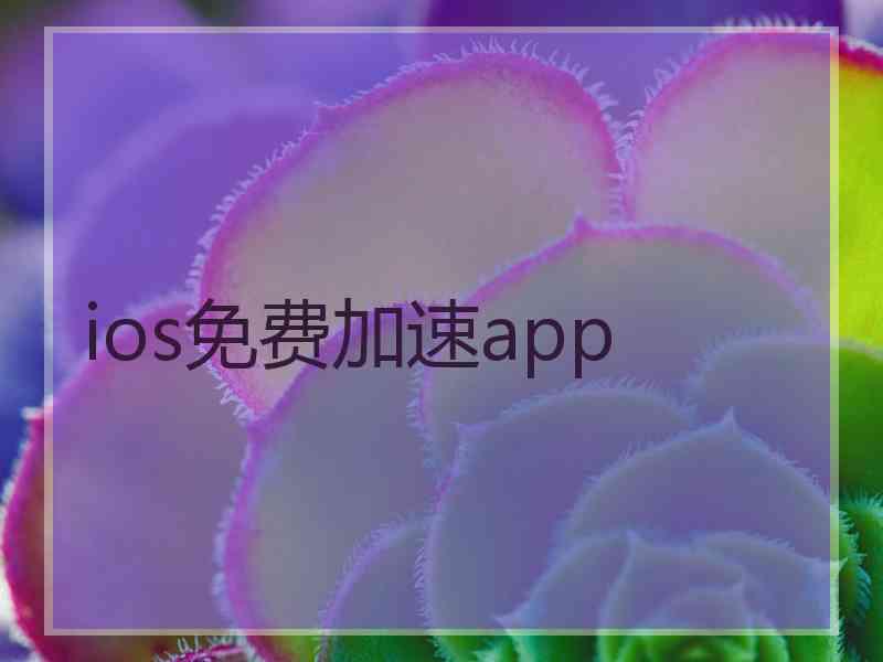 ios免费加速app