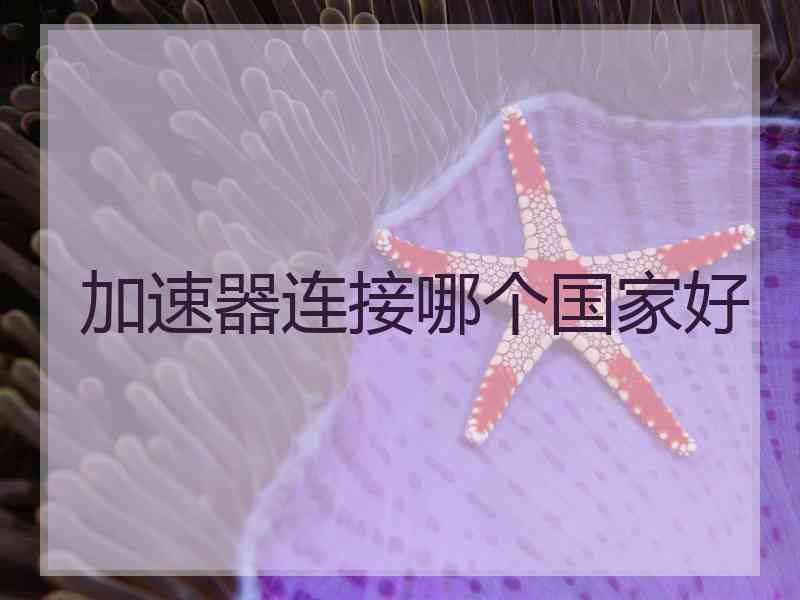 加速器连接哪个国家好