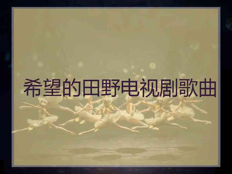 希望的田野电视剧歌曲