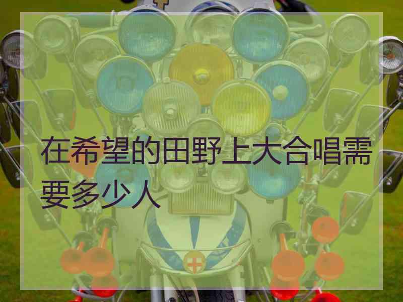 在希望的田野上大合唱需要多少人