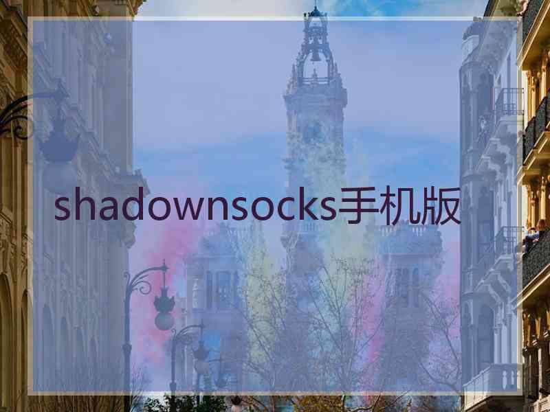 shadownsocks手机版