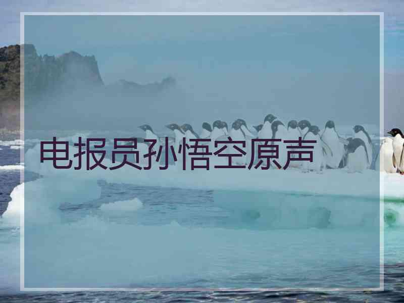 电报员孙悟空原声