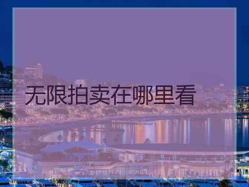 无限拍卖在哪里看