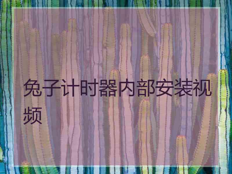 兔子计时器内部安装视频
