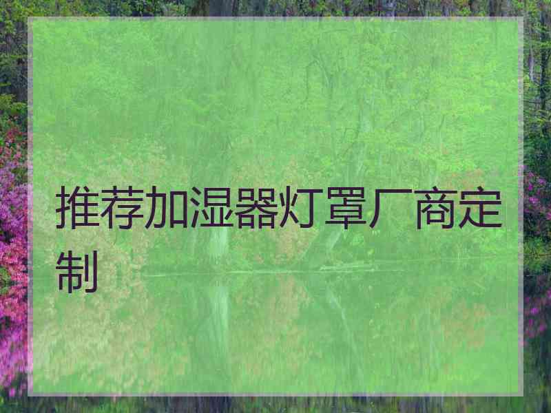 推荐加湿器灯罩厂商定制