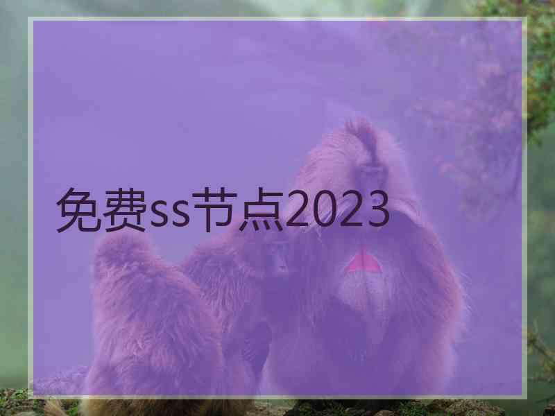 免费ss节点2023