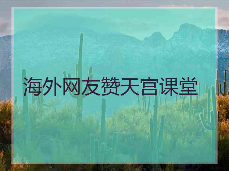 海外网友赞天宫课堂