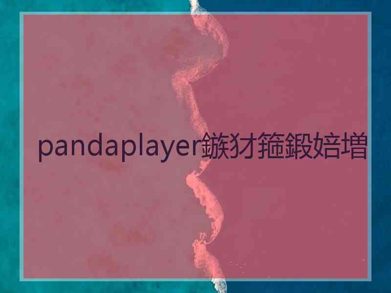 pandaplayer鏃犲箍鍛婄増