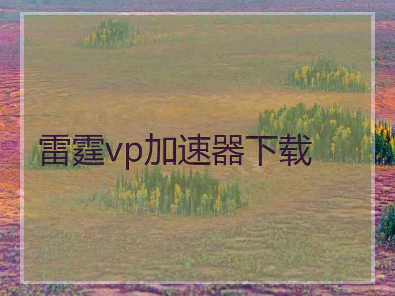 雷霆vp加速器下载