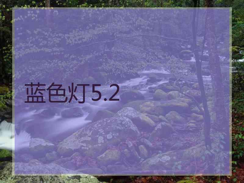 蓝色灯5.2