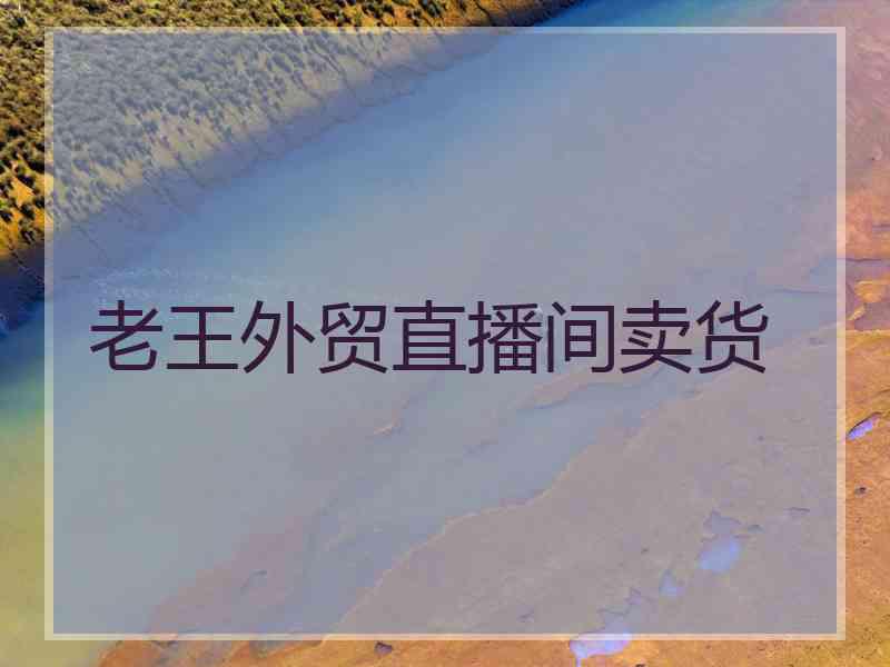 老王外贸直播间卖货