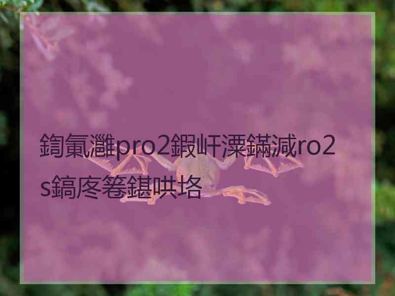 鍧氭灉pro2鍜屽潥鏋減ro2s鎬庝箞鍖哄垎