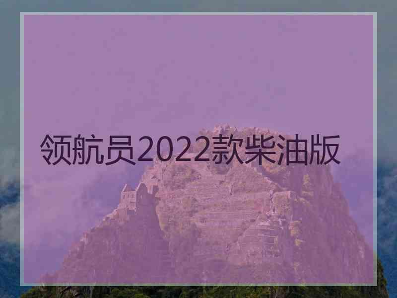 领航员2022款柴油版